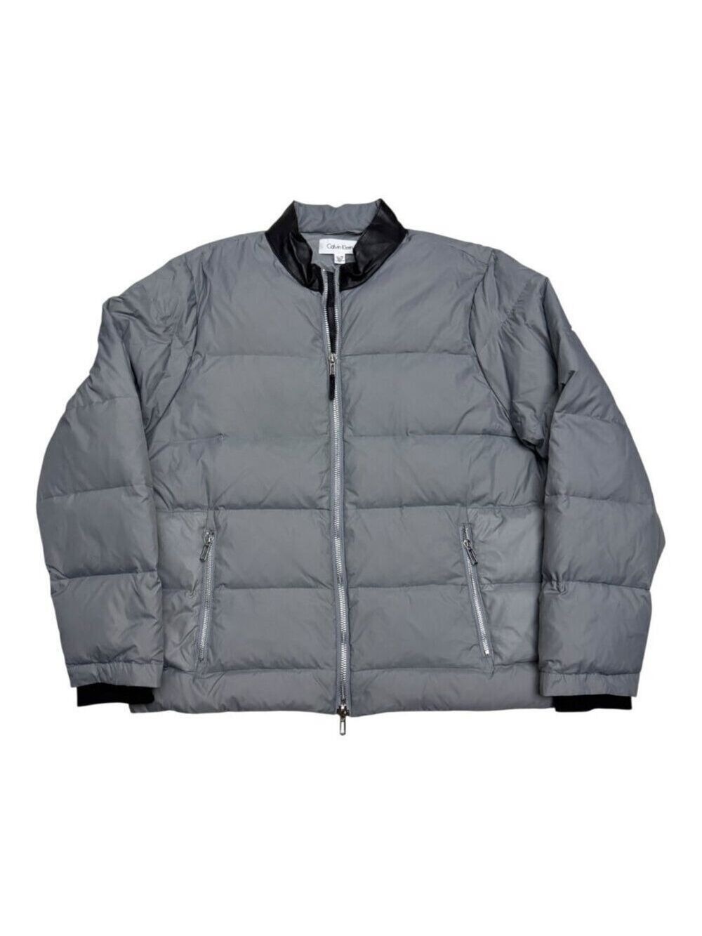 CALVIN KLEIN Jacket Goose Down Fill Winter Bomber Puffer Parka Coat Mens XL